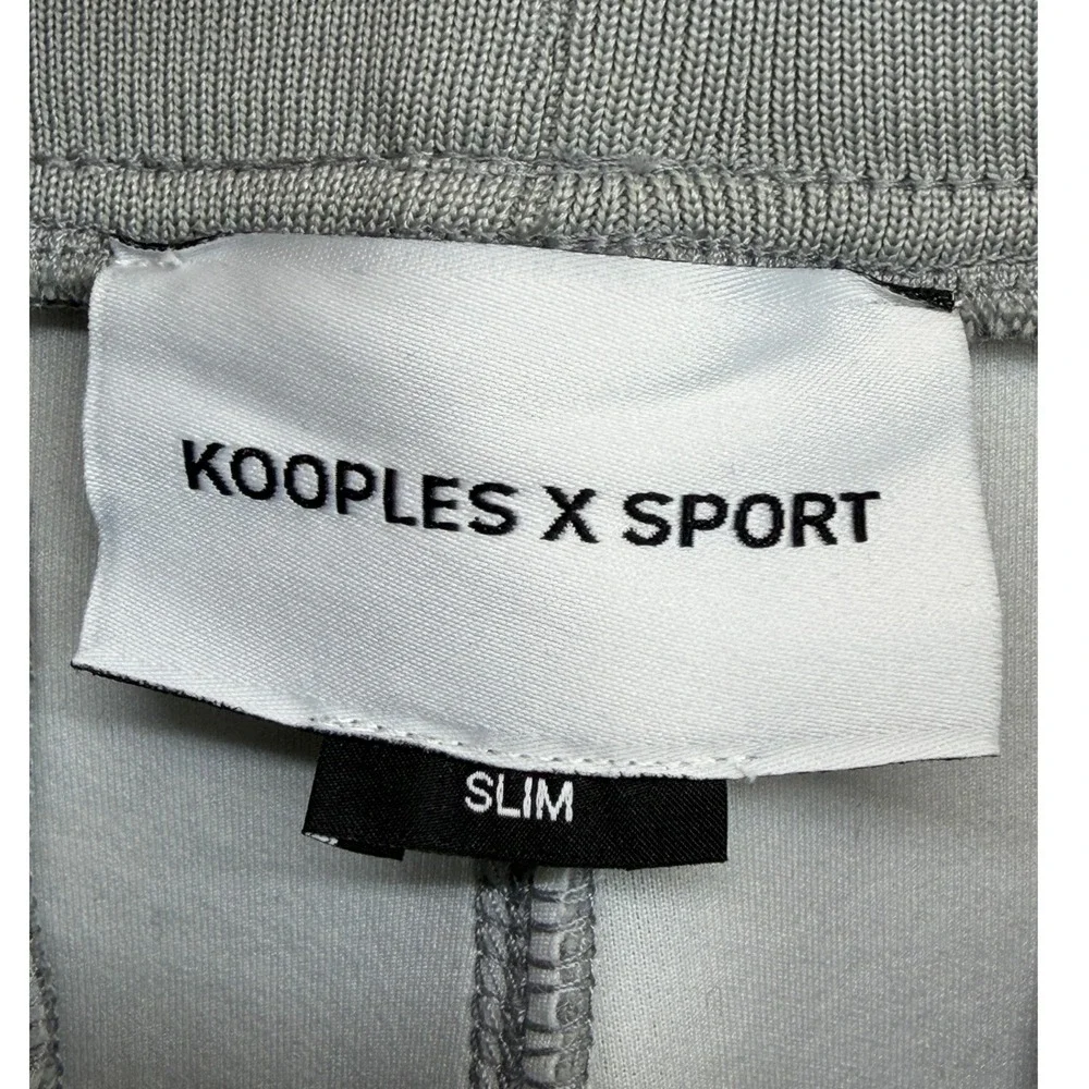 The Kooples Sport Joggers Mens M Slim HJOG20018S Grey Logo Tapered EUC
